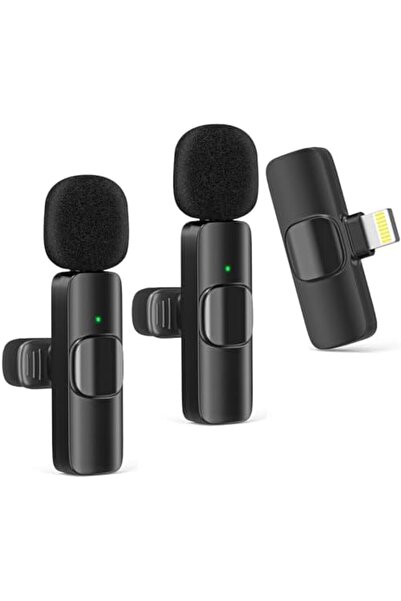 Generic Gicorino Wireless Lavalier Microphone for iPhone, Wireless Mic for iPhone15 with Noise Reduction Chi