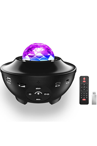 Elindor Lampă de noapte 4 în 1 pentru copii, proiector de stele, 21 de moduri...