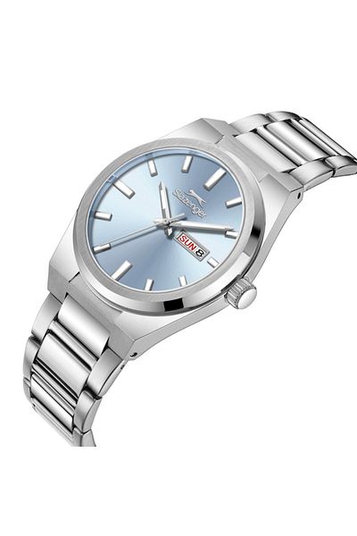 Slazenger Sl.09.2555.2.03 Steel Cord Steel Case 10 Atm Water Resistant Metallic Color Men Wristwatch