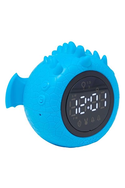 SMIGGLE - Deniz Canavarı Çocuk Mavi Masa Saati Eğlenceli Tasarım Hediye Oda D...