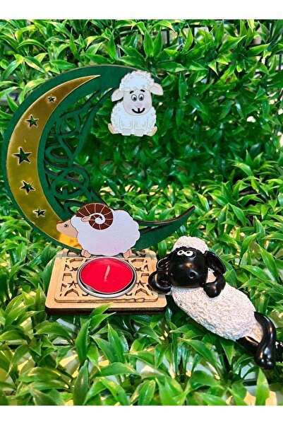 Arma حامل شموع أخضر مناسب لعيد الأضحى المبارك