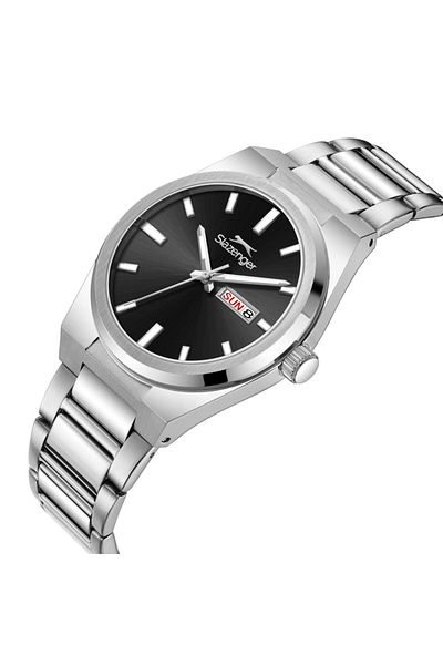 Slazenger Sl.09.2555.2.04 Steel Cord Steel Case 10 Atm Water Resistant Metallic Color Men Wristwatch