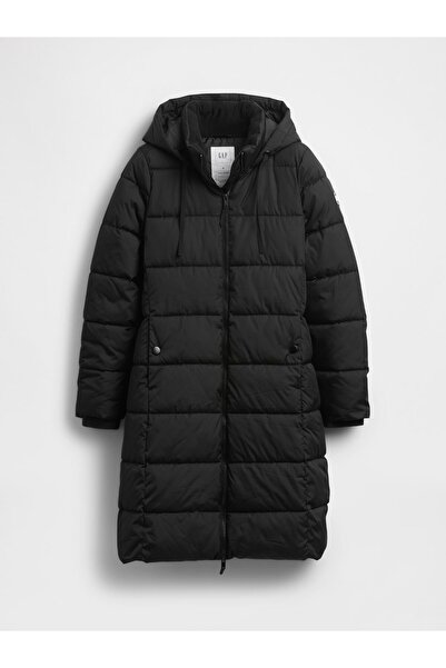 GAP Kadın Siyah ColdControl Relaxed Midi Şişme Mont