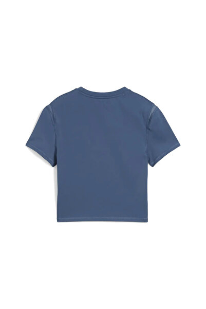 Puma Μπλουζάκι W SHAPE BABY TEE Γυναικείο Crop σε μπλε χρώμα