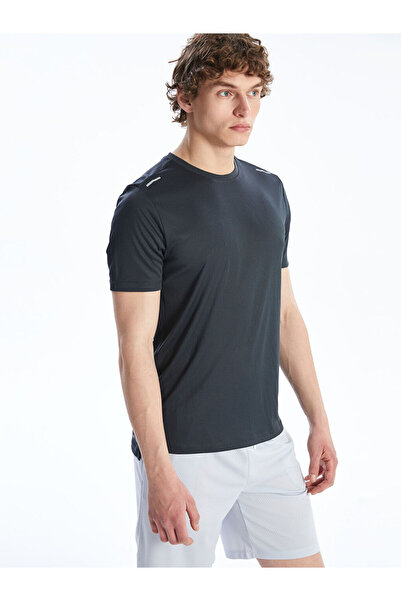 LC Waikiki Ανδρικό αθλητικό μπλουζάκι με κοντό μανίκι σε γκρι χρώμα