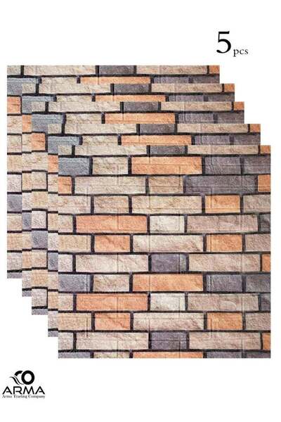 Arma 5 Decorative Brick Wall Stickers, 3D Texture