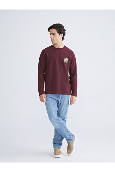 LC Waikiki Λαμπερές επιλογές από το Shining Store |   Ανδρικό μπλουζάκι με μακρυμάνικο λαιμόκοψη με στάμπα