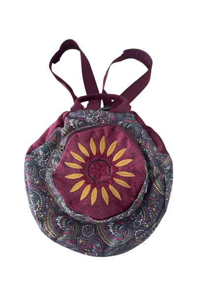 MDLİFE HOME Ethnic Pattern Canvas Fabric Backpack – Comfortable Use for Daily and Travel