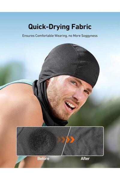 Generic Astro AE Balaclava Ski Mask - UV Protection, Wind & Dust Resistant, Black, M