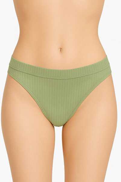 MAVİ QUMSAL Γυναικεία βαμβακερά εσώρουχα στρινγκ 5 τεμαχίων - Πράσινο Μέντα