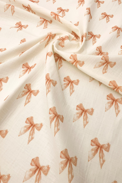 cekic kids 2 Layer Muslin Blanket - Ribbon Patterned - 100% Cotton - 75X95 cm