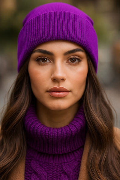 LAGRANZE Beretă pentru femei Premium Basic Plain
