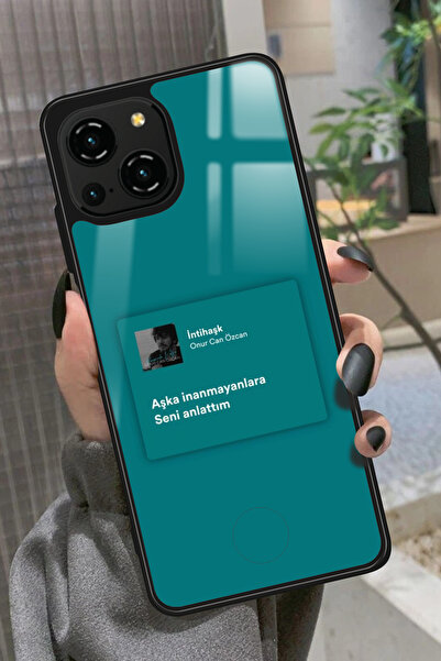 Reeder S23 Pro Max Uyumlu Şarkı Sözü Tasarımlı Glossy Premium Kılıf