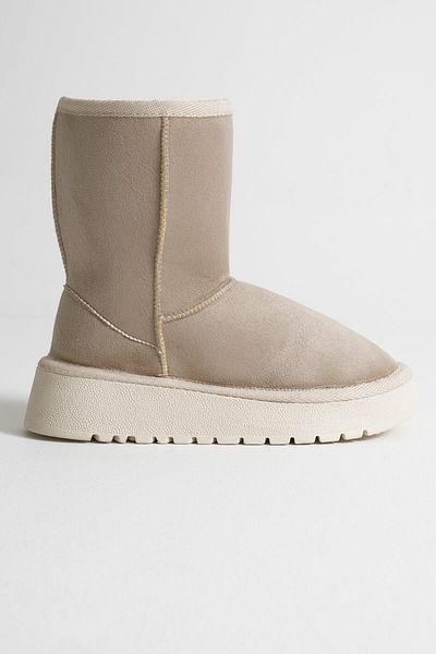 Zerenyus Anisa Premium Women's Beige Winter Fur Long Boots