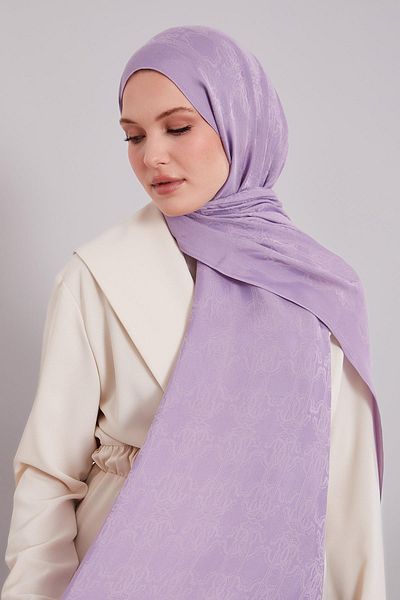 Levidor A.Lila Tuğra Pattern Grazia Shawl