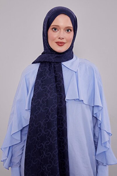 Levidor Lacivert Geometrik Desen Grazia Şal