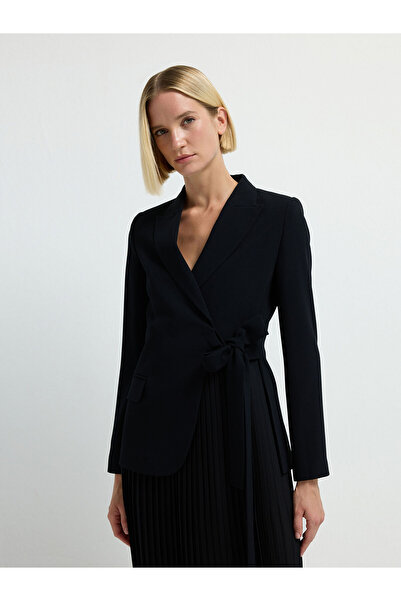 adL Pilise Detaylı Ceket Elbise