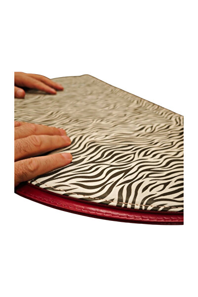 ankara menü Desk Mat – Leather Covered Desktop Writing and Study Mat 55X38 cm