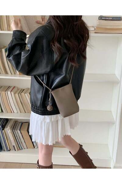 Arkaan Brown leather women's bag