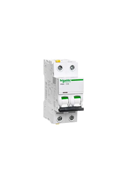 SCHNEIDER Întrerupător automat 2P C 2A 6kA AC iC60N-C2-2 A9F04202