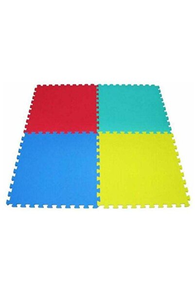 Rainbowtoy سجادة لعب إسفنجية مكونة من 4 قطع، مقاس 1×1×15 مترًا