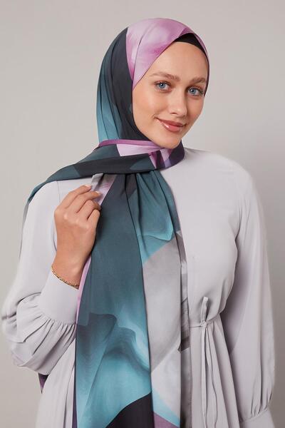 Levidor Lilac Abstract Pattern Love Shawl
