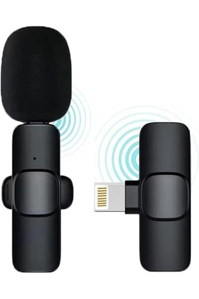 Shopi NEW Wireless Mic Compatible For iPhone, Plug-Play Recording Mini Mic with Noise Reduction and Auto S