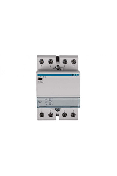 Hager Polo Contactor modular 63A 4Z 0R 230V AC ESC463