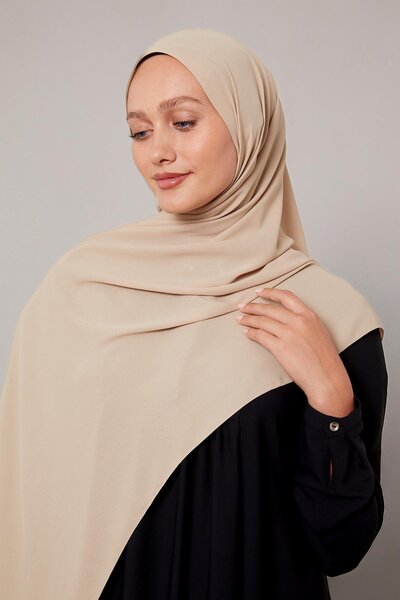Levidor Beige Lux Chiffon Shawl