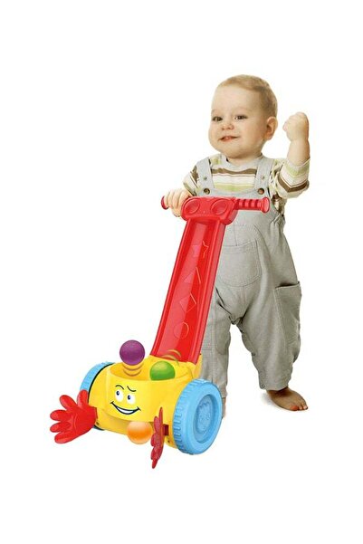 Generic لعبة المشي والدفع الموسيقية للأطفال الصغار مع كرة سكوب ودوارة