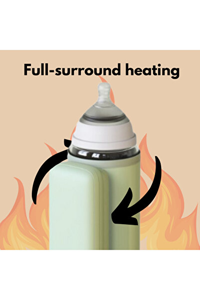 turtees Baby Bottle Warmer, 6 Temperature Settings, Adjustable Velcro, Compatible with 95% Bottles