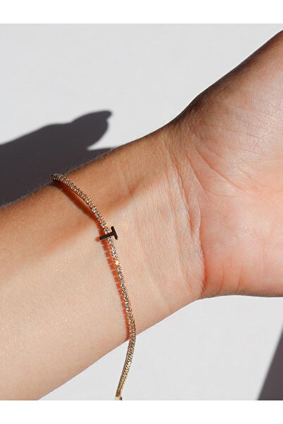 Reorah Collection Waterway Letter Bracelet - Letter t