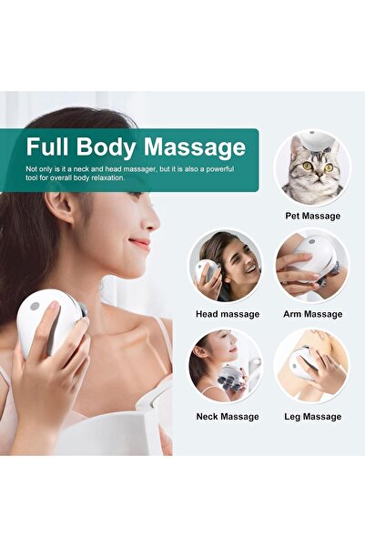 PADOM جهاز تدليك فروة الرأس الكهربائي - جهاز تدليك الرأس لتخفيف توتر فروة الرأس