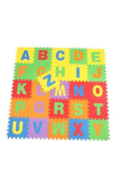 Rainbowtoy Non-Toxic Backyard Or Indoors A-Z Alphabets Puzzle Play Mat Foam For Kids 30x30x1cm