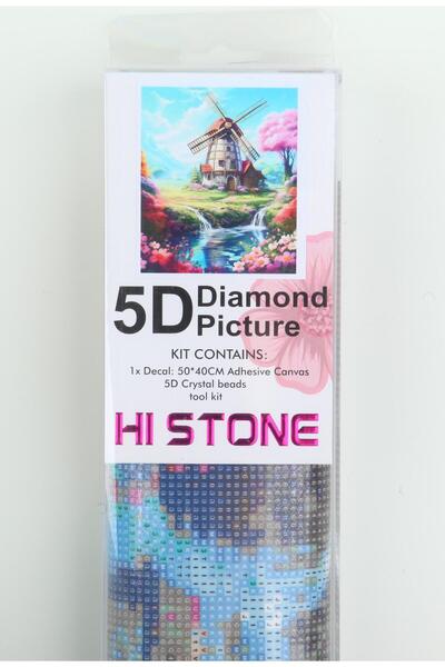 histone طقم تطريز الخرز 40 × 50 مطحنة ونهر