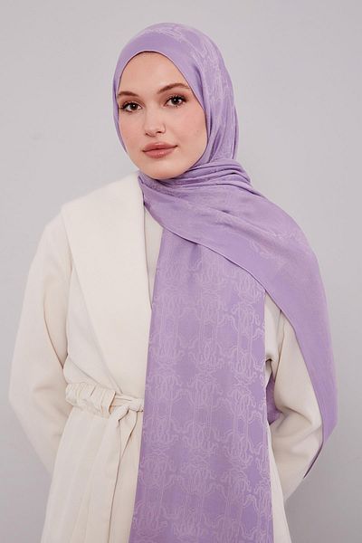 Levidor A.Lila Tuğra Pattern Grazia Shawl