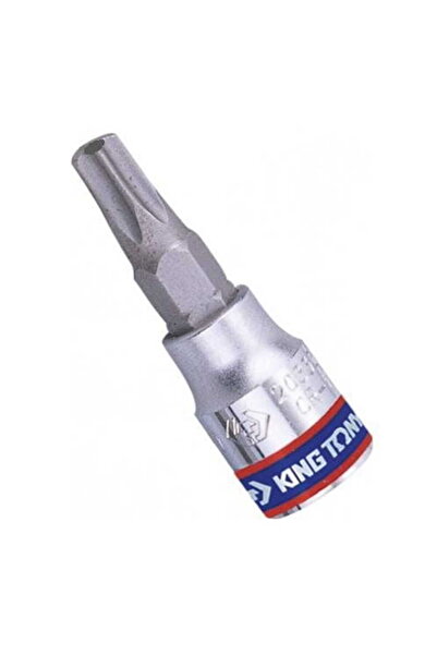 King Tony 1/4" TORX SOCKET WITH HOLE T15 x 37mm