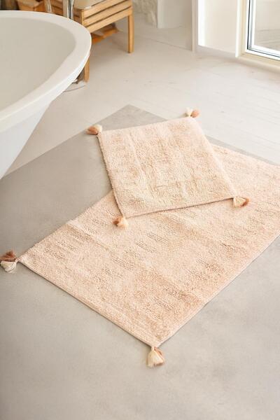 İrya Togo Σετ 2 Χαλάκια Μπάνιου 100% Βαμβάκι 40x60 + 60x90 Salmon