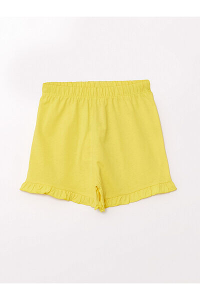 LC Waikiki New Season Basic Baby Girl Shorts with Elastic Waist