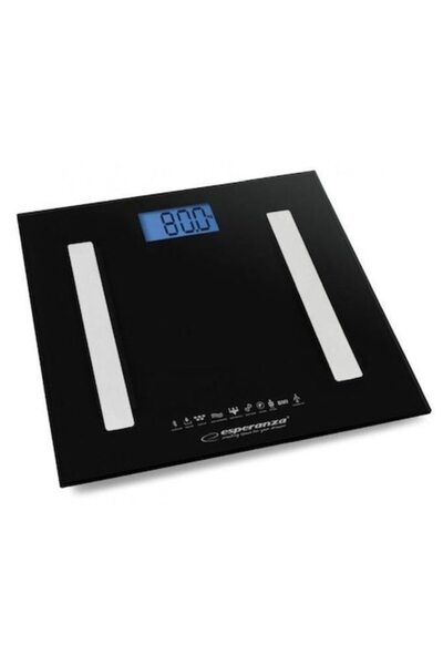 ESPERANZA Electronic Personal Scale EBS016W, Bluetooth, 180kg, Glass, Black