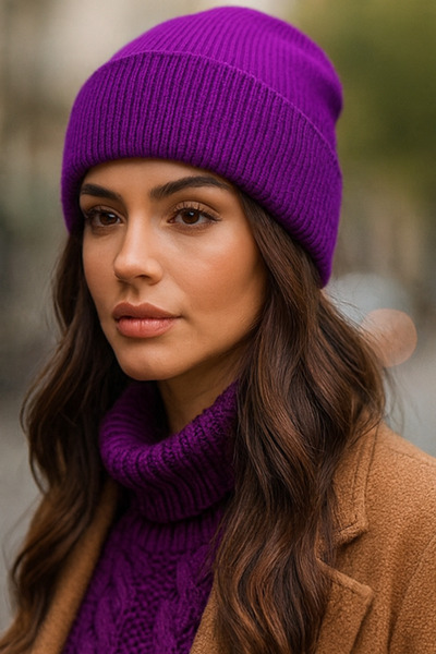LAGRANZE Beretă pentru femei Premium Basic Plain
