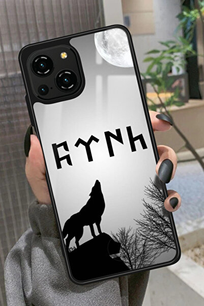 Reeder S23 Pro Max Uyumlu Bozkurt Tasarımlı Parlak Premium Kılıf