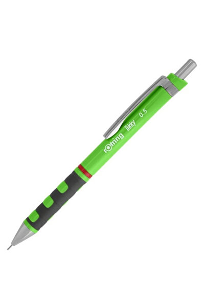Rotring Creion mecanic Tikky Rotring, material plastic, culoare verde, mină de 0,5 mm, cu radieră