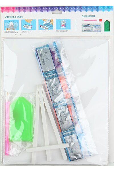 ŞERİFOĞLU Cardboard Boncuk Kiti Çiçek 21x25 cm