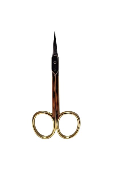 REAL Manicure and pedicure scissors steel R-1130 gold-plated handle