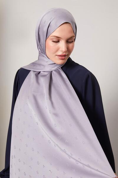 Levidor Gray Mini Lvd Printed Jacquard Shawl