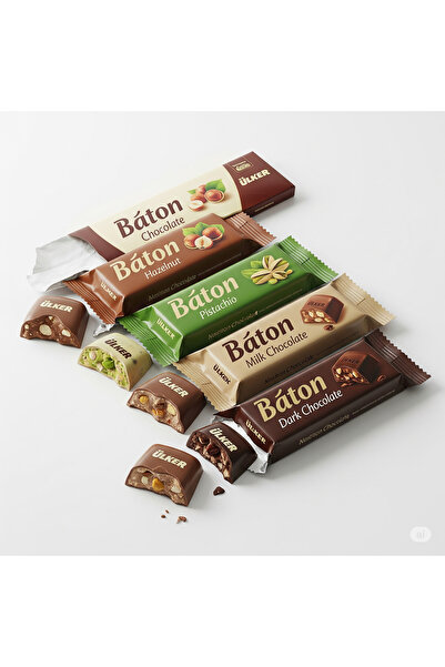 Ülker عبوة شوكولاتة مختلطة 12 قطعة 360 جرام - حليب، مرة، بندق وفستق