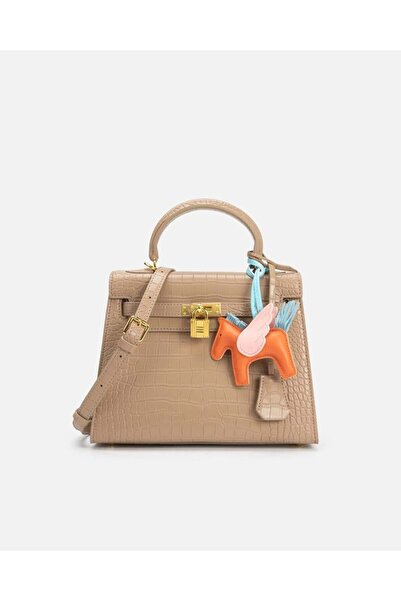 Arkaan شنطة نسائية بتصميم مميز بلون بيج