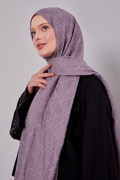 Levidor A.Lila Geometric Pattern Grazia Shawl