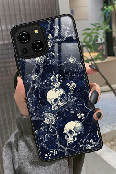 Reeder S23 Pro Max Uyumlu Kurukafa Tasarımlı Glossy Premium Kılıf